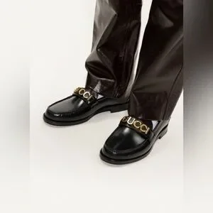 GUCCI Millennial Ribot Metal Logo Moccasin Men Loafers UK 12.5 - US 13 - EU 46.5 Gucci | Shoes | Gucci Millennial Ribot Metal Logo Moccasin  main image 4